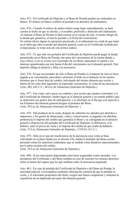 Código de Comercio de la República de Nicaragua - Poder Judicial