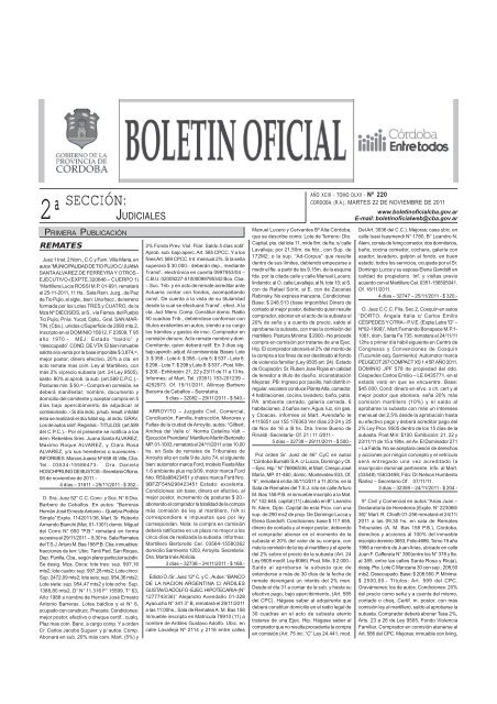 Boletín Nº 220 - Boletin Oficial