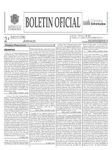 Boletín Nº 231 - Boletin Oficial