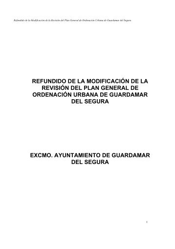 informacion urbanistica.pdf - Ayuntamiento Guardamar del Segura