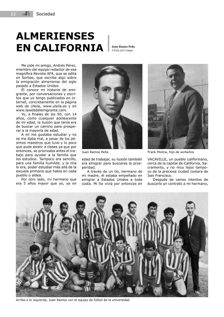 EL AFA nº 22 - Revista Cultural - Verano 2010 - sociedad de amigos ...