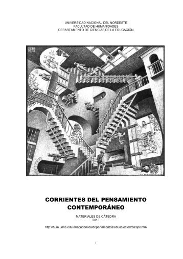 corrientes del pensamiento contemporáneo - Facultad de ...