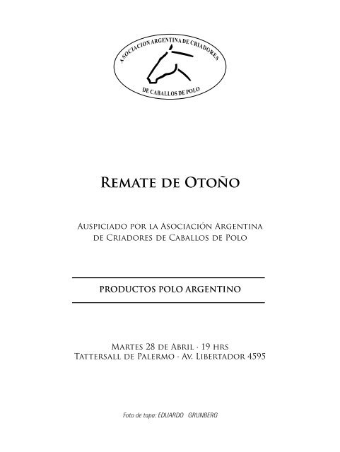 REMATE dE OTOñO - Asociación Argentina de Criadores de ...