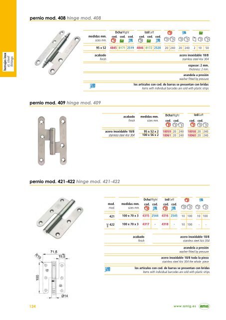 CATÁLOGO GENERAL GENERAL CATALOGUE - Amig