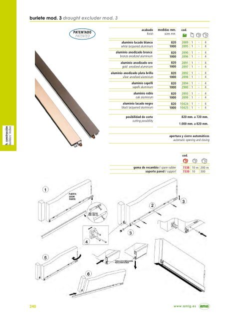 CATÁLOGO GENERAL GENERAL CATALOGUE - Amig