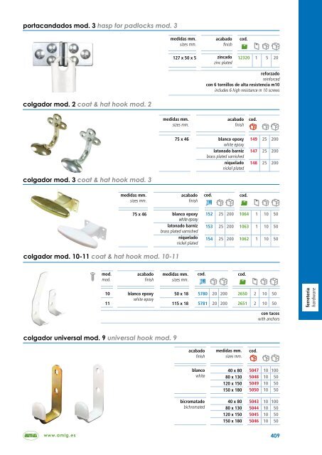 CATÁLOGO GENERAL GENERAL CATALOGUE - Amig