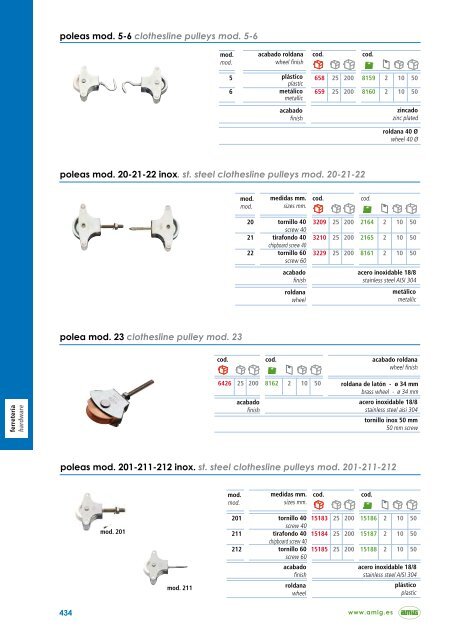 CATÁLOGO GENERAL GENERAL CATALOGUE - Amig