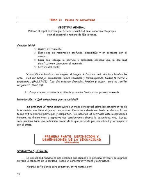 manual para un proceso de formación integral personal y grupal