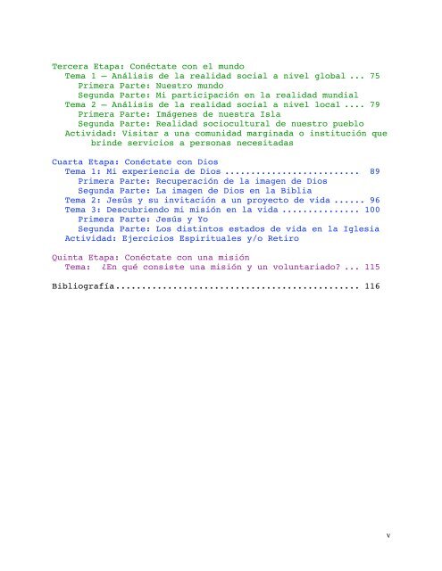 manual para un proceso de formación integral personal y grupal