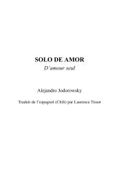 SOLO DE AMOR D'amour seul - maelstrÖm