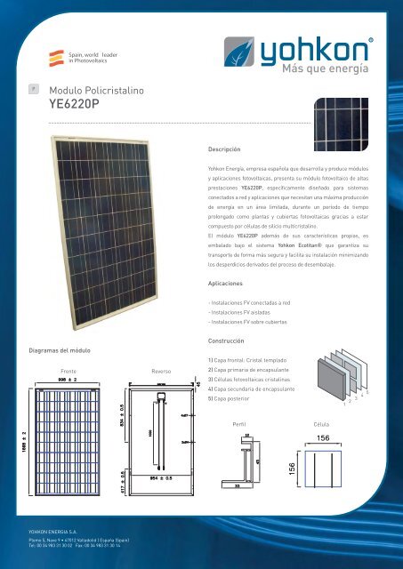 Marquesinas fotovoltaicas