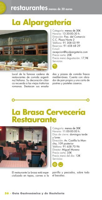 Guia Gastronomica y de Hosteleria de San Sebastian de los Reyes