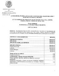 ley de ingresos del municipio de san antonio de la cal, centro