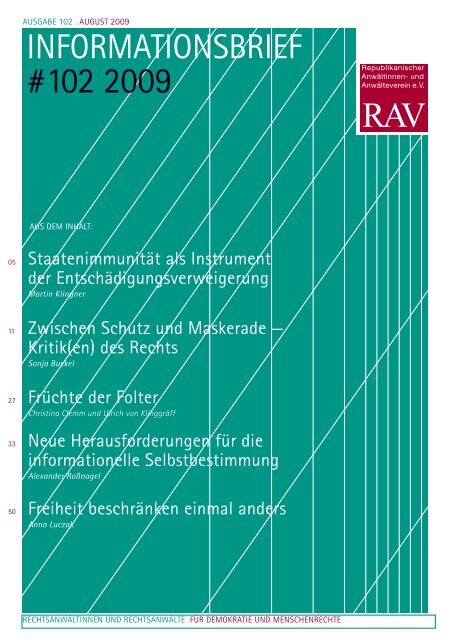 Zwischen Schutz und Maskerade - RAV