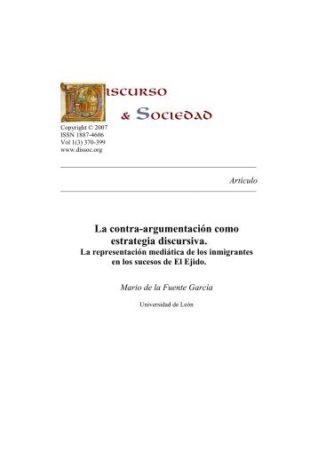 La contra-argumentación como estrategia discursiva. La ...