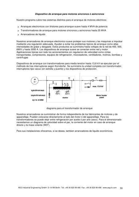 AEG Industrial Engineering Informacion General