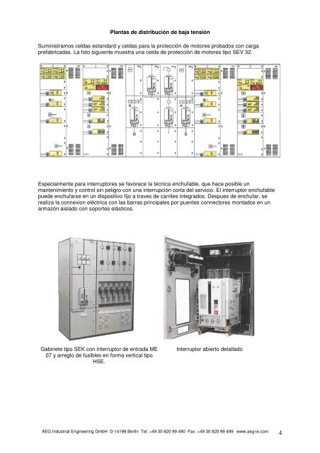 AEG Industrial Engineering Informacion General