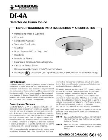 Detector de Humo Iónico