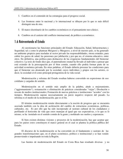 GE0427 Evolucion del Estado Costarricense y su ... - Página de inicio