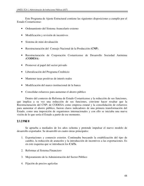 GE0427 Evolucion del Estado Costarricense y su ... - Página de inicio