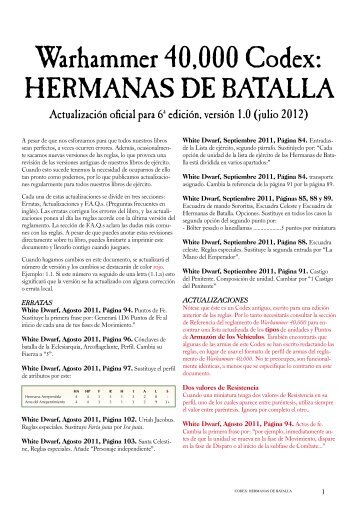 FAQ Hermanas de batalla.pdf - Games Workshop