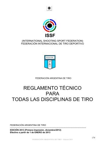 Reglamento Técnico General (Ed.2013 Primera, 12/2012)