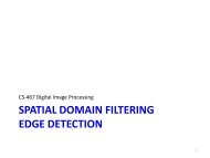 SPATIAL DOMAIN FILTERING EDGE DETECTION