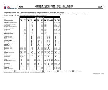 9238 9238 Eichstätt - Ochsenfeld - Wellheim - Hütting - RBA