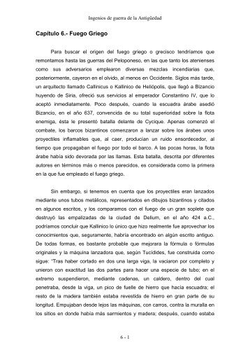 Cap. 6.- Fuego Griego - Regimiento "Numancia"