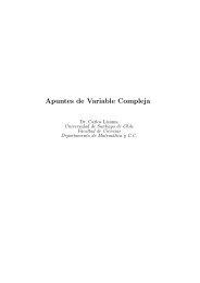 Apuntes de Variable Compleja - Carlos Lizama homepage ...