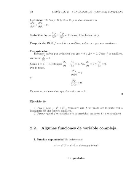 Apuntes de Variable Compleja - Carlos Lizama homepage ...