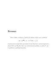 Resumo - Departamento de Matemática e Estatística - UFCG