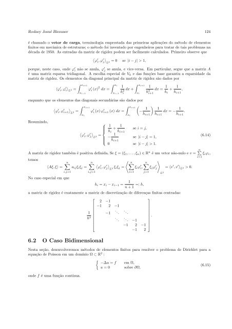 Autovalores do Laplaciano - Departamento de Matemática - UFMG