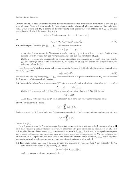 Autovalores do Laplaciano - Departamento de Matemática - UFMG