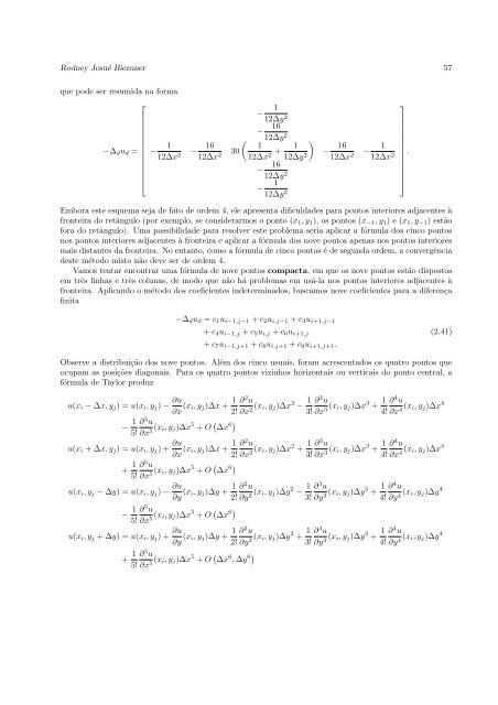Autovalores do Laplaciano - Departamento de Matemática - UFMG