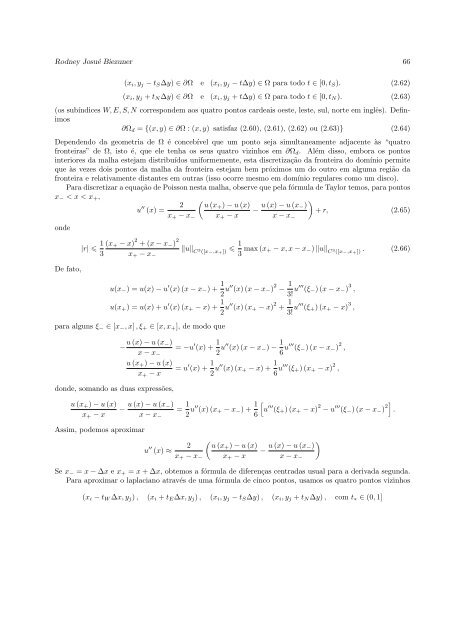 Autovalores do Laplaciano - Departamento de Matemática - UFMG