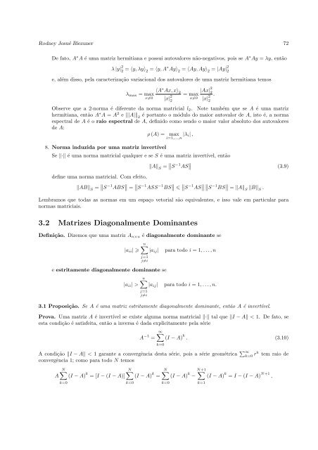 Autovalores do Laplaciano - Departamento de Matemática - UFMG