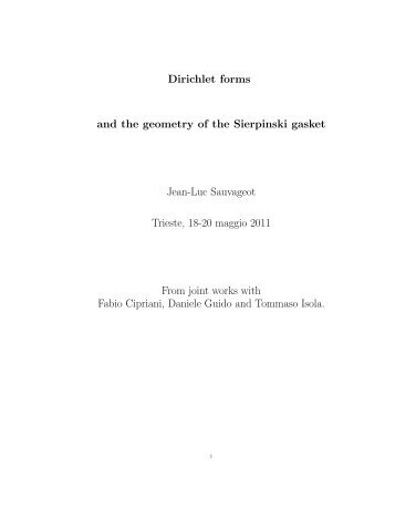 K-theory and homology on fractal spaces - Sissa