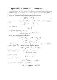 1 Quantizing in Curvilinear Coordinates