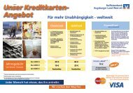 Unser Kreditkarten - Raiffeisenbank Augsburger Land West eG