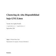 Clustering de Alta Disponibilidad bajo GNU/Linux - Redes-Linux.com