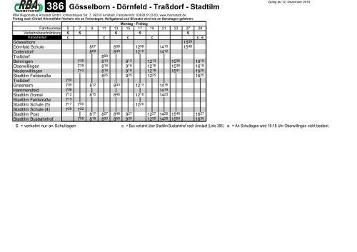 386 Stadtilm - Traßdorf - Dörnfeld - Gösselborn - RBA Regionalbus ...