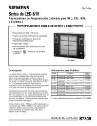 Series de LED-8/16 - Siemens Building Technologies