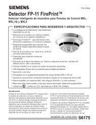 Detector FP-11 FirePrint™ - Siemens Building Technologies