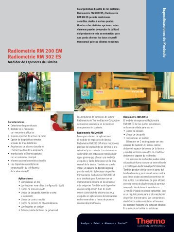 Radiometrie RM 200 EM Radiometrie RM 302 ES