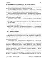3.2. DEFORMACION VOLUMETRICA EN EL TRABAJO DE METALES