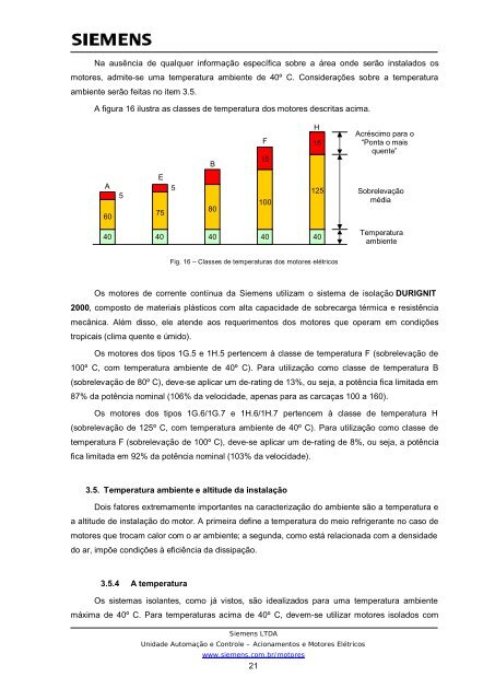 MOTORES DE CORRENTE CONTÍNUA - Siemens Brasil