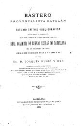 REAL ACADEMIA DE BUENAS LETRAS DE BARCELONA