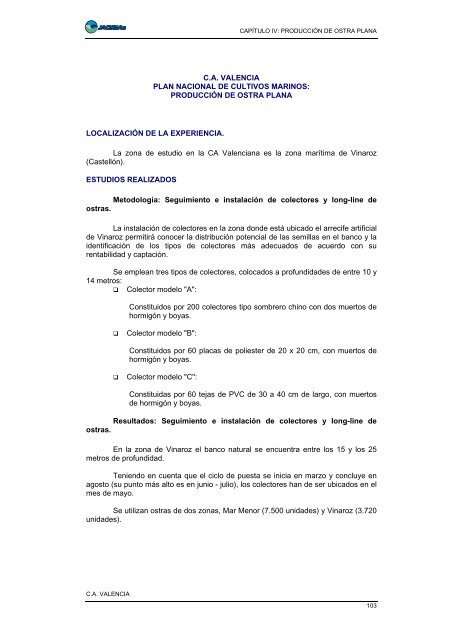 Documento completo, 577 páginas. - Ministerio de Agricultura ...