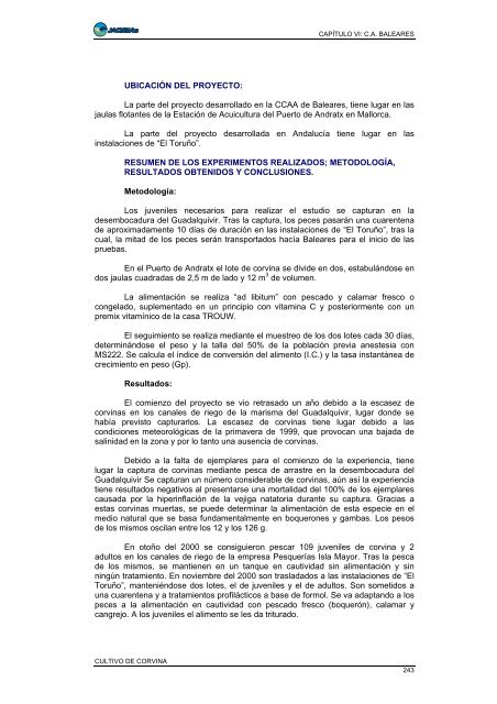 Documento completo, 577 páginas. - Ministerio de Agricultura ...